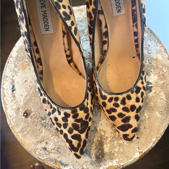 Steve Madden Animal Print Heels - Picture 2 of 10